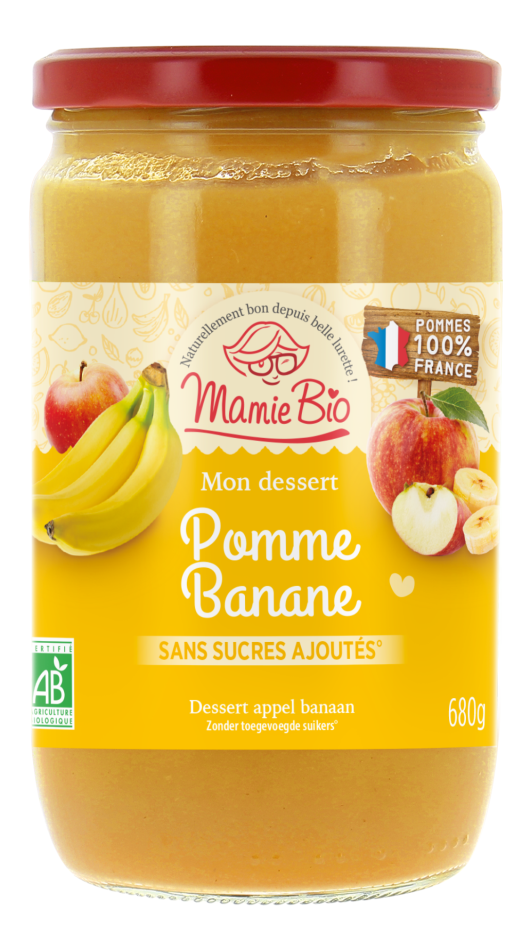 purée de fruits pomme banane