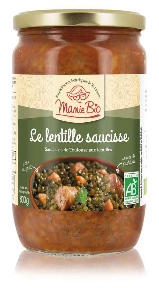 Lentille saucisse bio