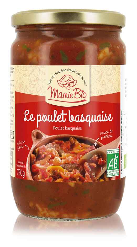 Poulet basquaise bio