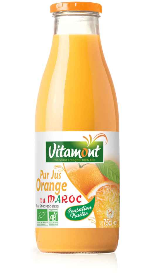 Pur jus d'orange du Maroc bio