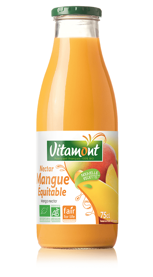 bouteille de Nectar de mangue équitable bio