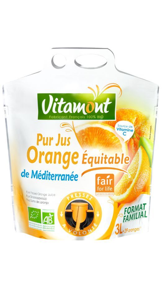 Pur jus d'orange de Méditerranée bio