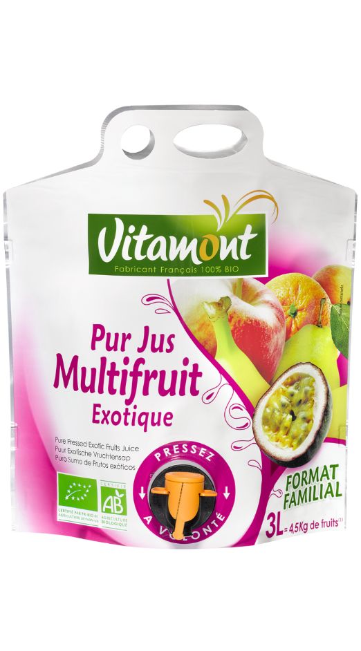 Pur jus Multifruit de France bio - Les incontournables - Vitamont