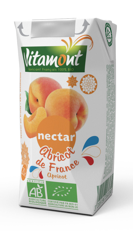 Nectar d'abricot France bio
