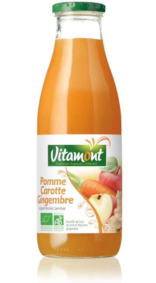 jus Pomme carotte gingembre bio