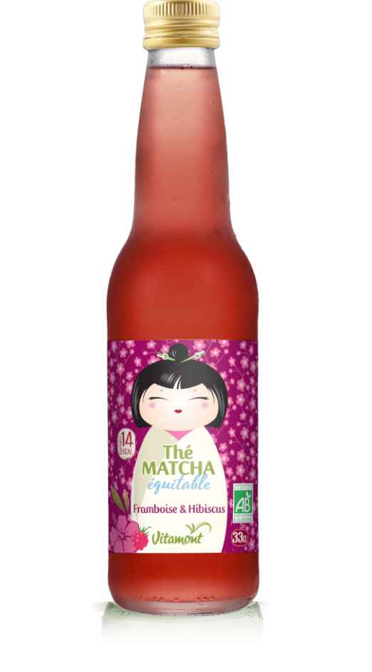 Thé matcha framboise hibiscus bio