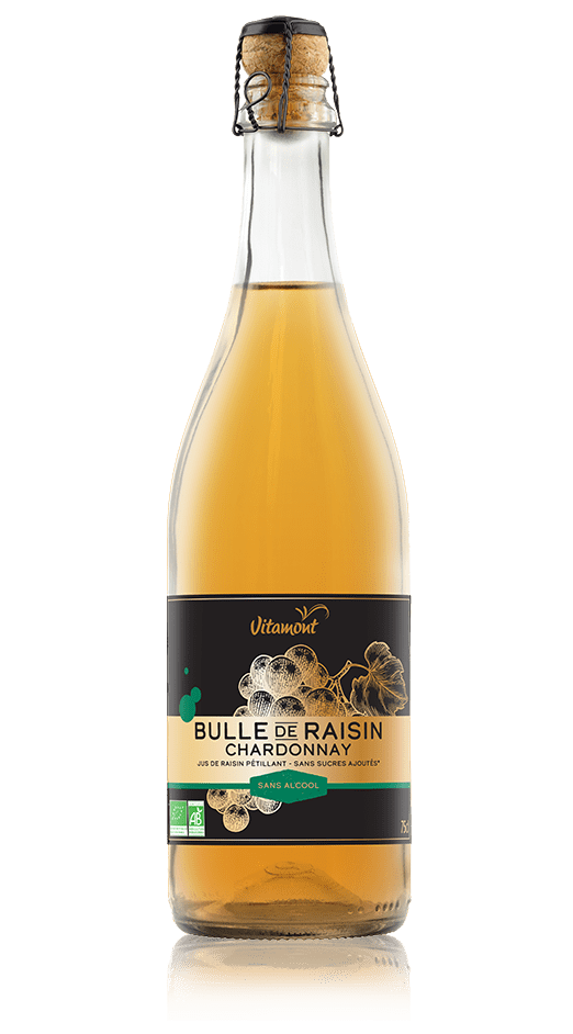 Pétillant de raisin bio sans alcool 