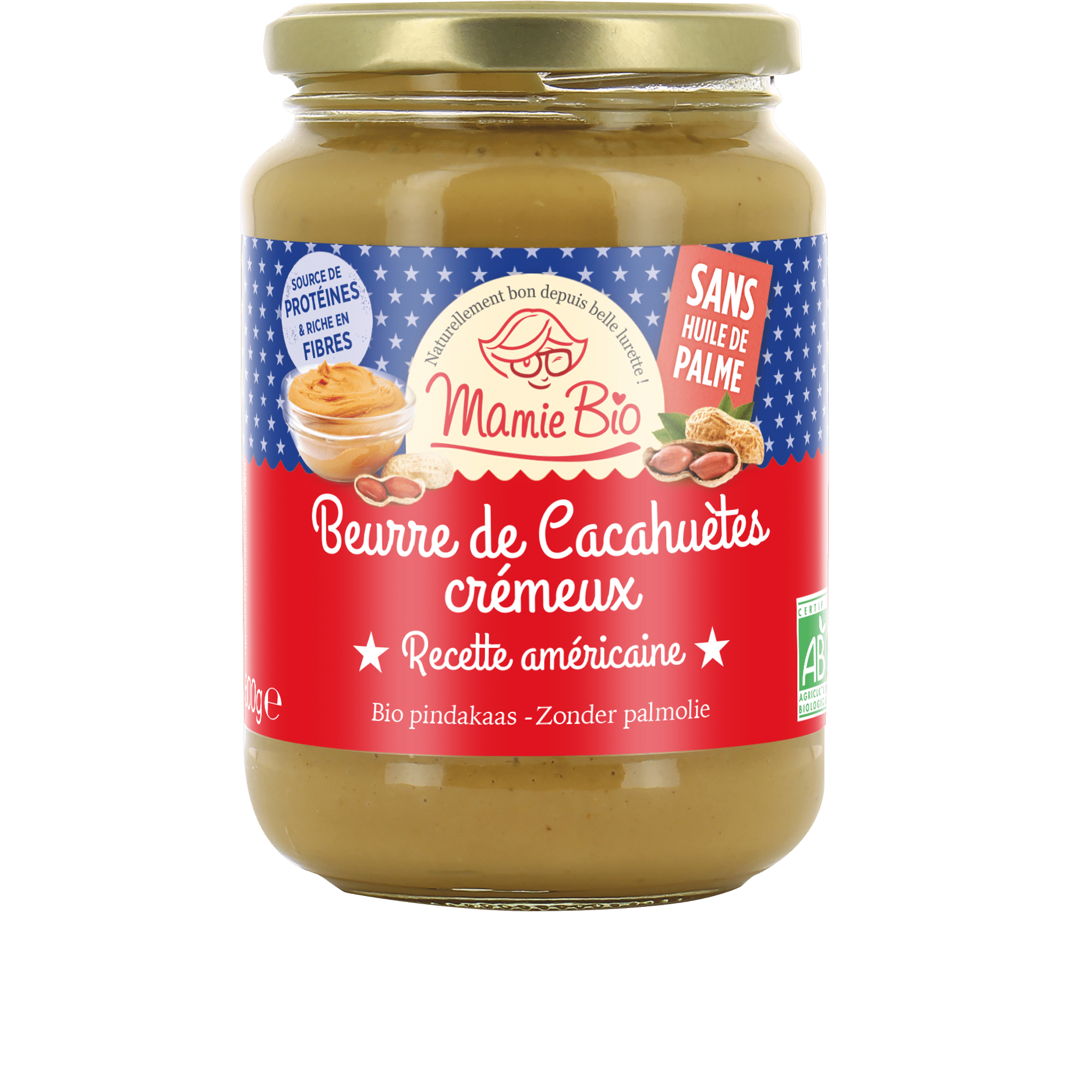 Beurre de cacahuètes crémeux bio 500g