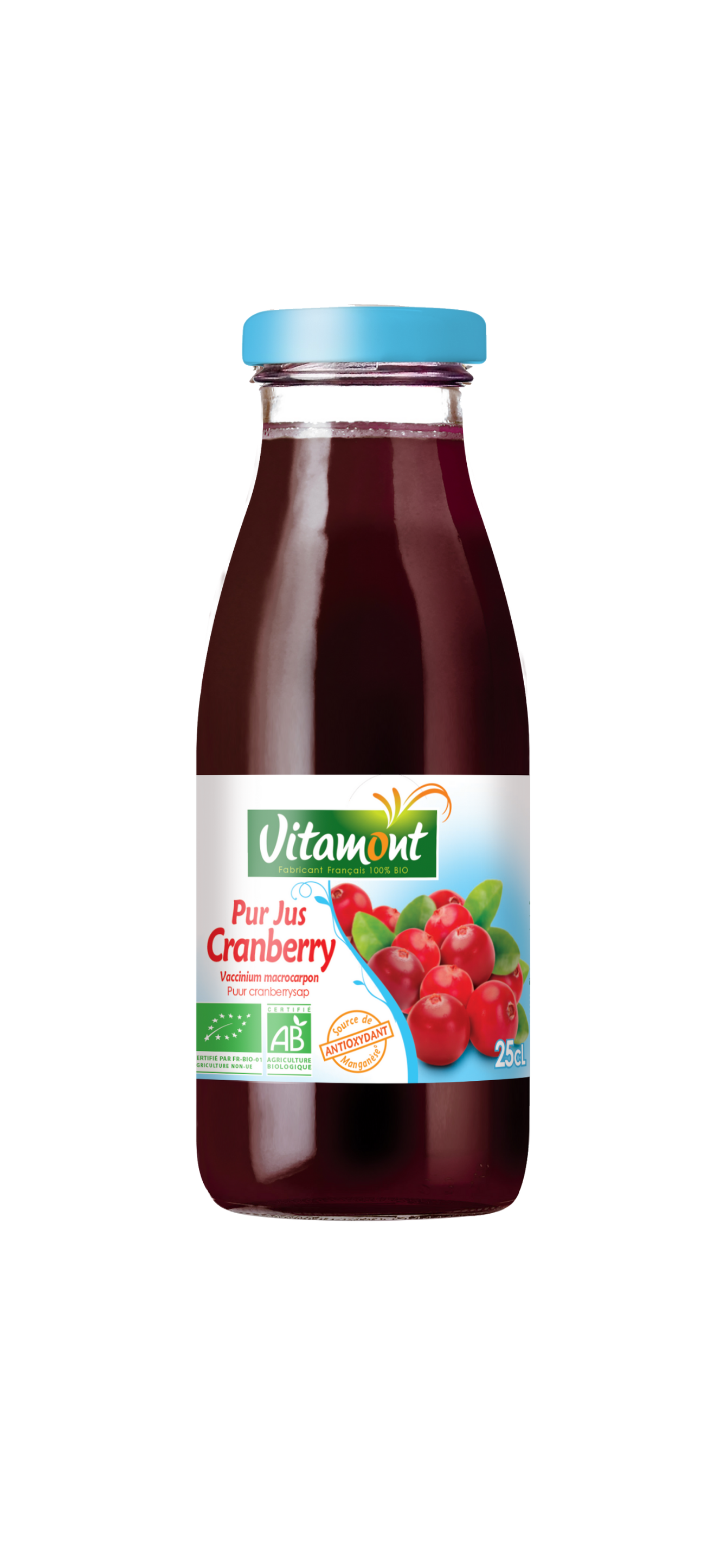 MINI PUR JUS DE CRANBERRY BIO 25CL