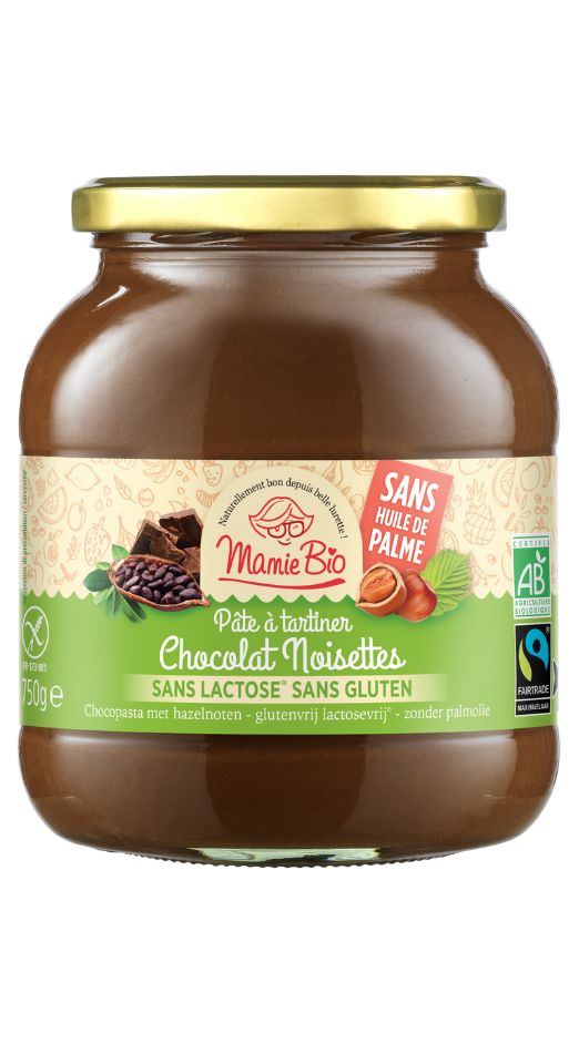 pâte à tartiner sans lactose sans gluten
