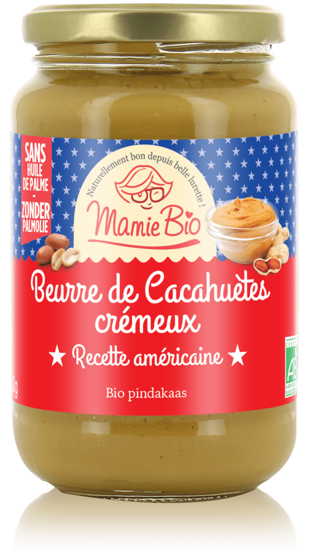 Beurre de cacahuètes crémeux bio 500g