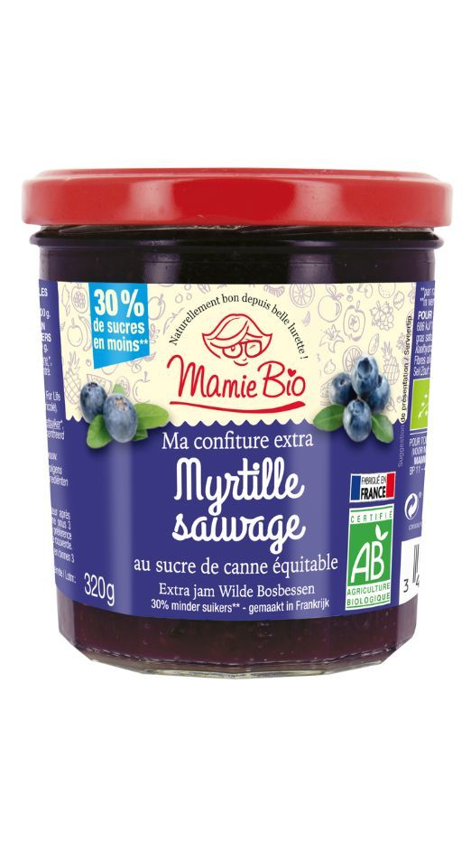 Confiture extra myrtille bio