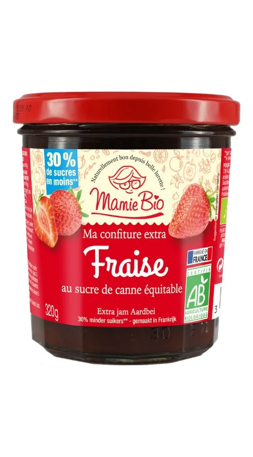 Confiture extra fraise bio