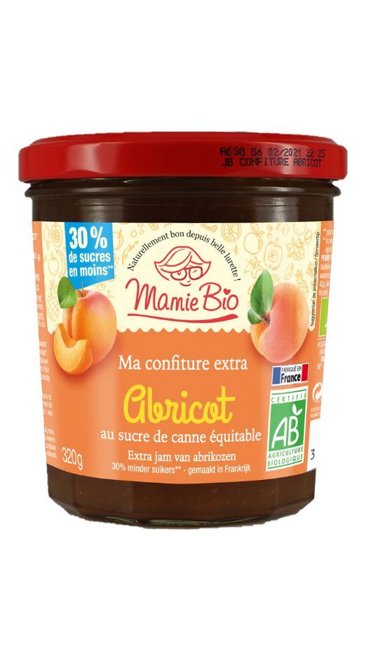 Confiture extra abricot bio