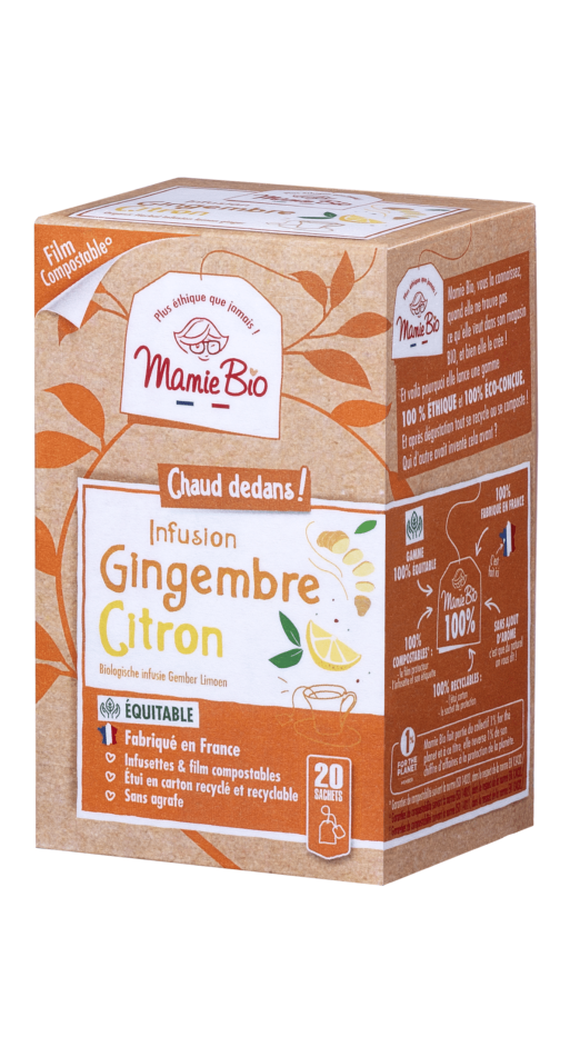 Infusion bio gingembre citron