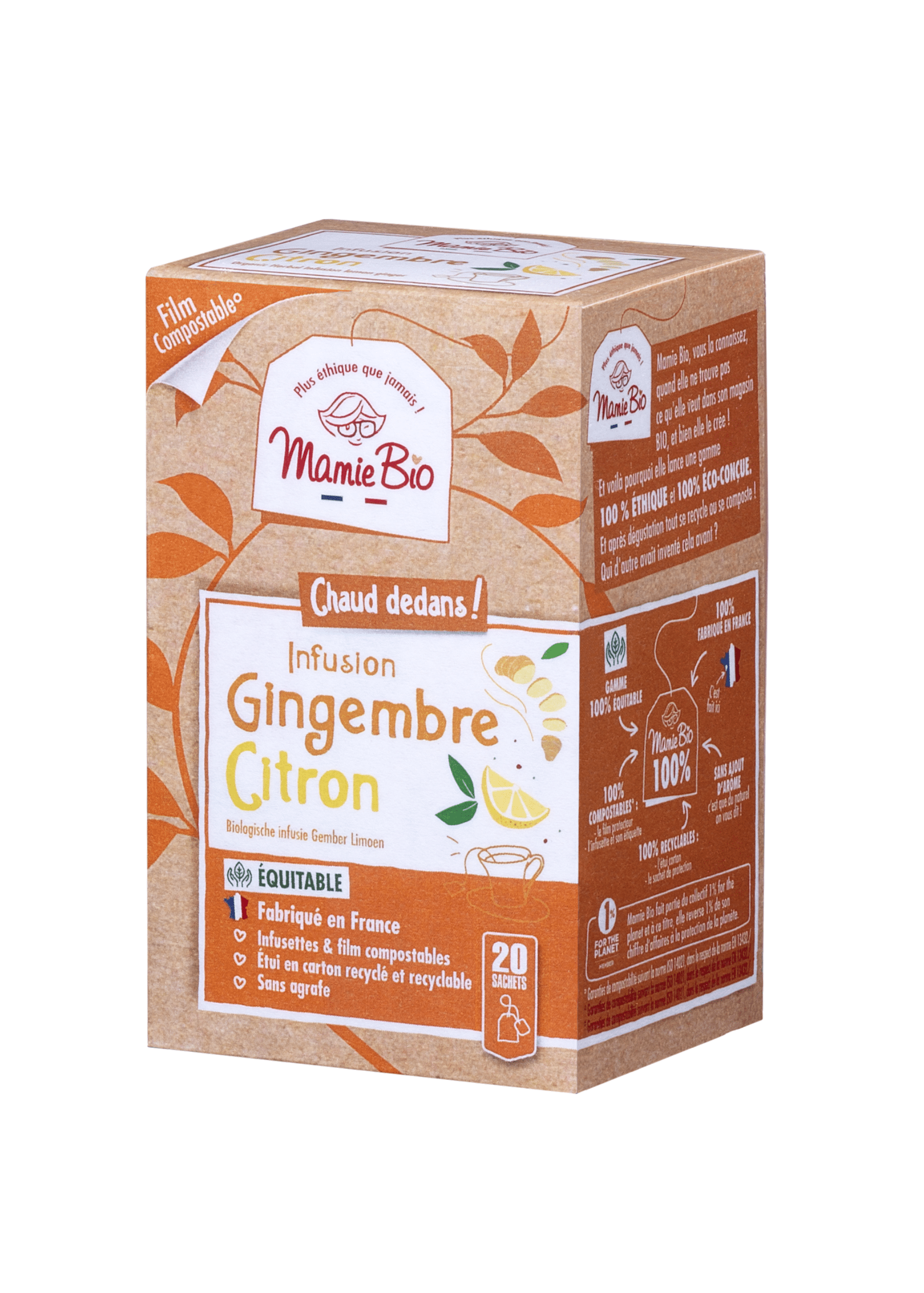 Infusion BIO Gingembre Citron - Les infusions équitables - Vitamont