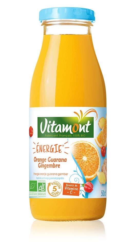 boisson énergie orange et gingembre