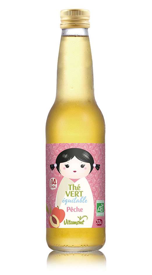 Thé vert sencha pêche