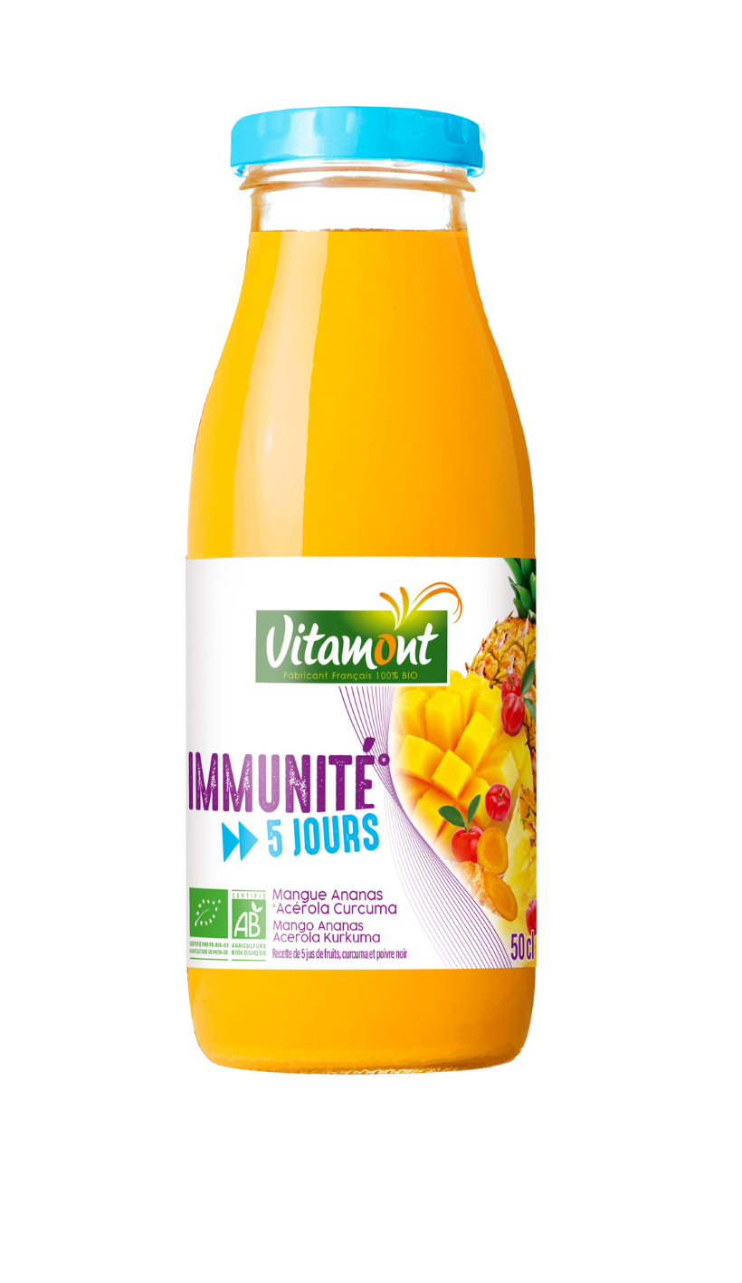 Immunity juice – mango pineapple acerola turmeric