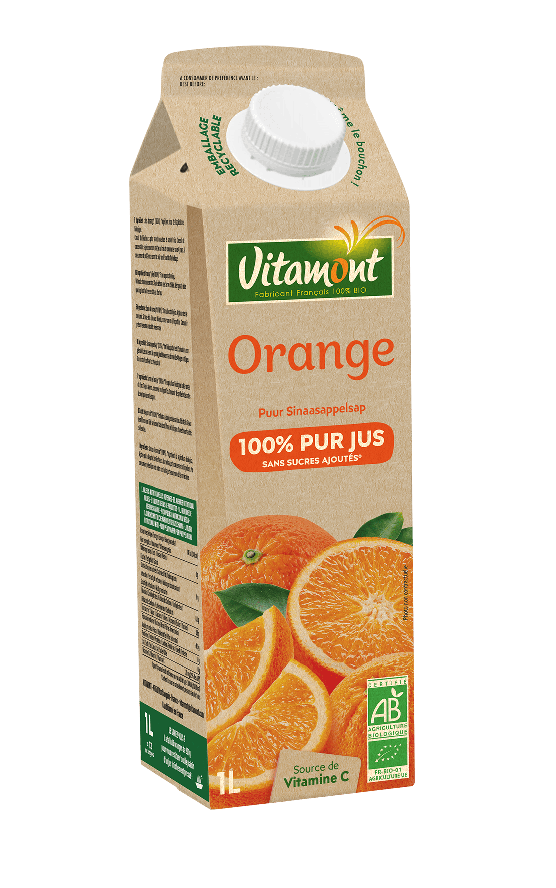 Pur jus d'orange bio