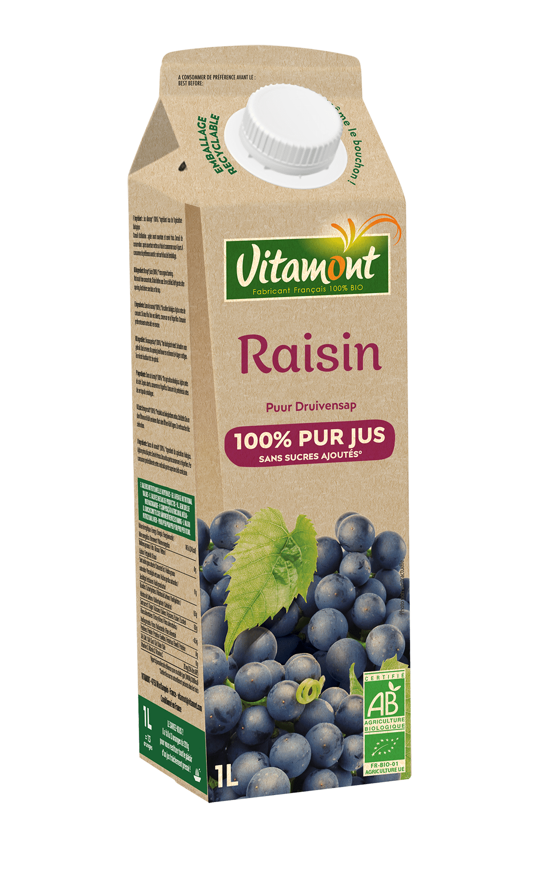 Pur jus de raisin bio