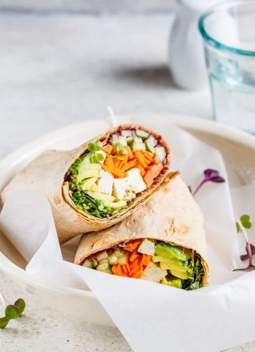 wrap au houmous bio