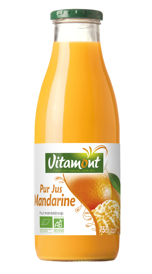 pure organic mandarin juice