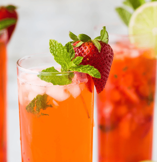 cocktail au jus de fruits
