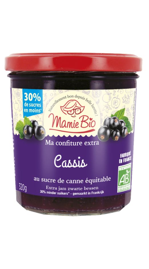 Confiture extra Cassis bio